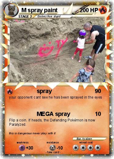 Pokemon M spray paint
