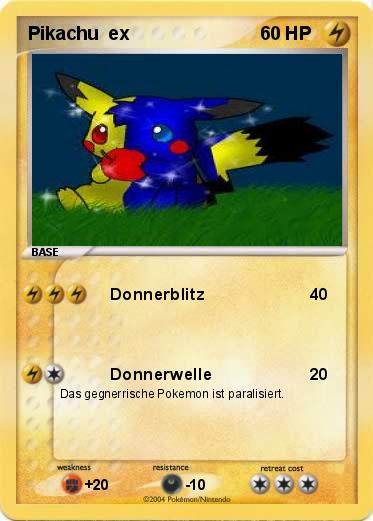 Pokemon Pikachu  ex