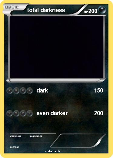 Pokemon total darkness Pokemon total darkness