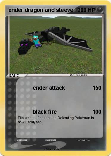 Pokemon ender dragon and steeve
