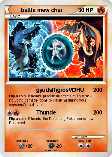 Pokemon battle mew char