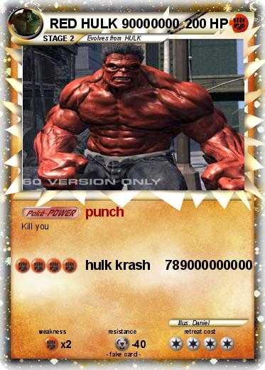 Pokemon RED HULK 90000000