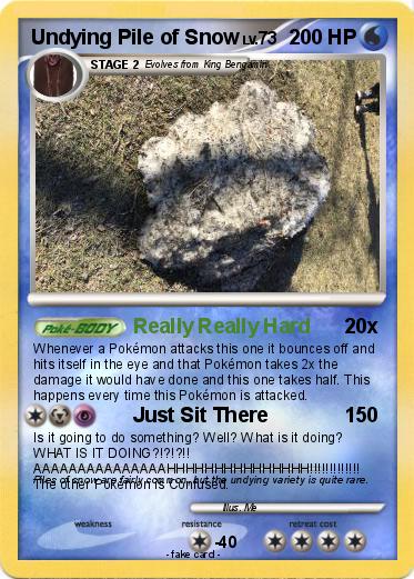 Pokemon Undying Pile of Snow
