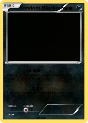 Pokemon Random Blackscreen