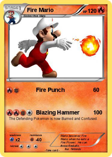 Pokemon Fire Mario