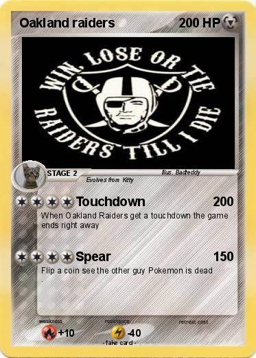 Pokemon Oakland raiders