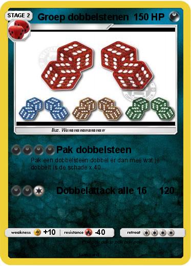 Pokemon Groep dobbelstenen