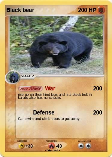 Pokemon Black bear