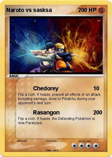 Pokemon Naroto vs sasksa