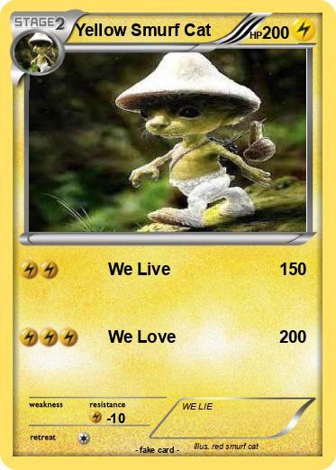 Pokemon Yellow Smurf Cat