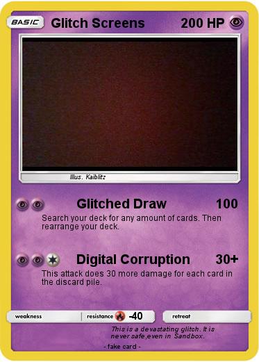 Pokemon Glitch Screens