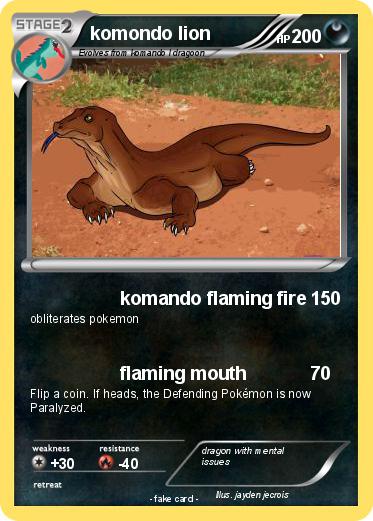 Pokemon komondo lion