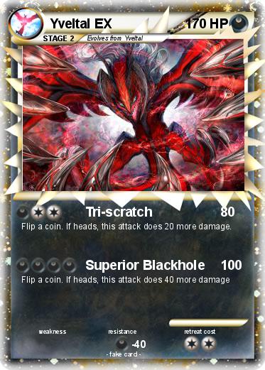 Pokemon Yveltal EX
