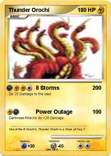 Pokemon Thunder Orochi