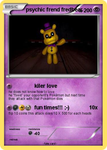 Pokemon psychic frend fredbear