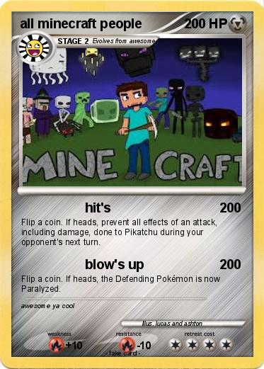 Pokemon all minecraft people