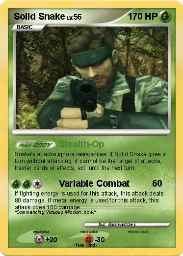 Pokemon Solid Snake Pokemon Solid Snake