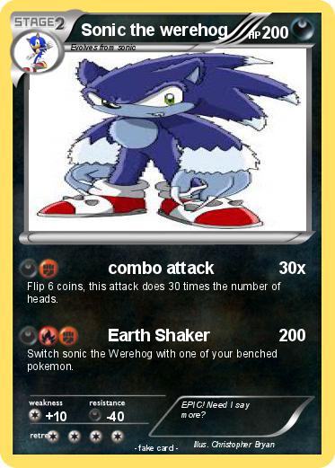 Pokemon Sonic the werehog