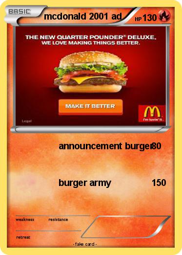 Pokemon mcdonald 2001 ad