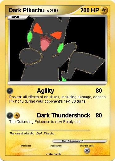 Pokemon Dark Pikachu