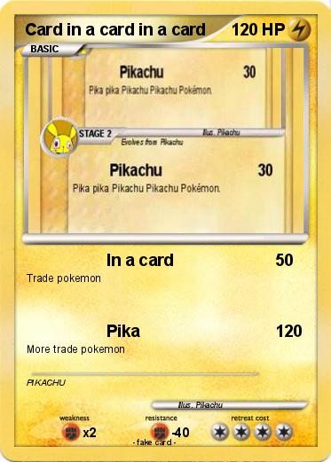 Pokemon Card in a card in a card