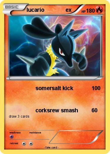 Pokemon lucario              ex