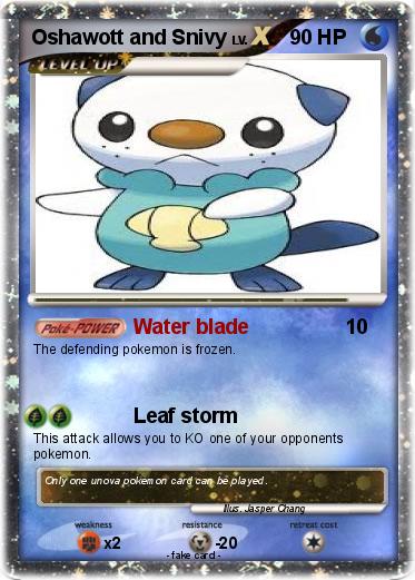 Pokemon Oshawott and Snivy
