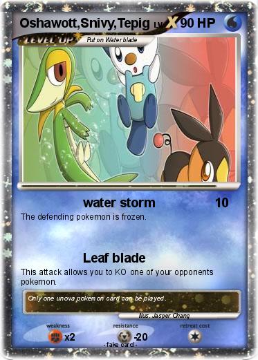 Pokemon Oshawott,Snivy,Tepig
