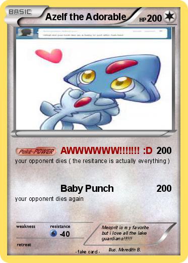 Pokemon Azelf the Adorable