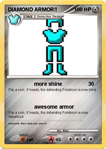 Pokemon DIAMOND ARMOR!!