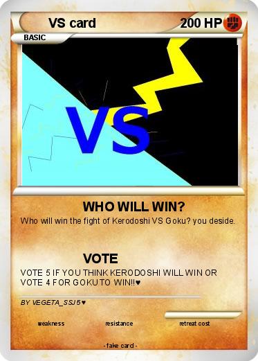 Pokemon VS card