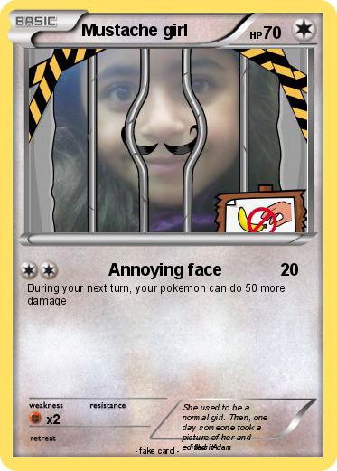 Pokemon Mustache girl