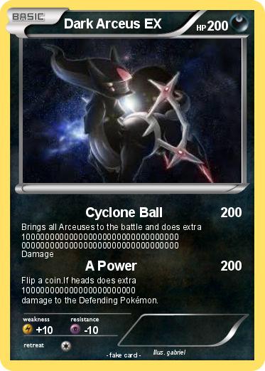 Pokemon Dark Arceus EX