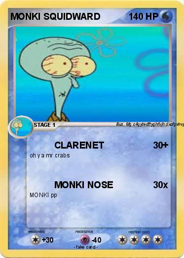 Pokemon MONKI SQUIDWARD