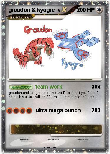 Pokemon groudon & kyogre