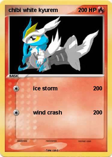 Pokemon chibi white kyurem