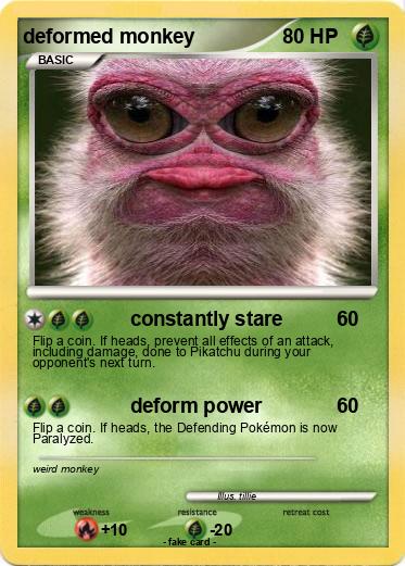 Pokemon deformed monkey