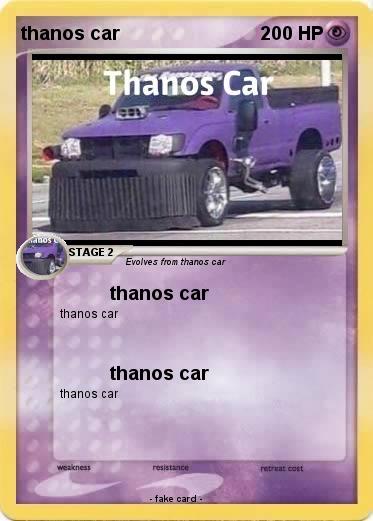 Pokemon thanos car