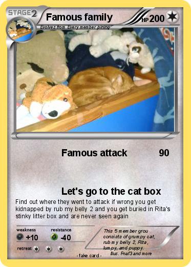 Pokemon Famous family