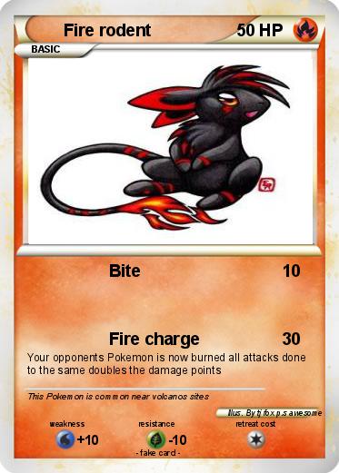 Pokemon Fire rodent