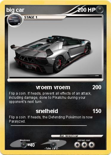 Pokemon big car