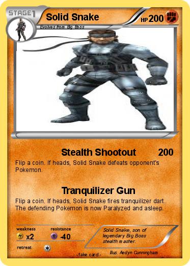 Pokemon Solid Snake Pokemon Solid Snake