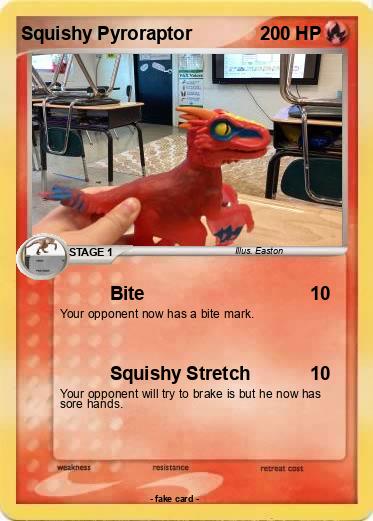 Pokemon Squishy Pyroraptor