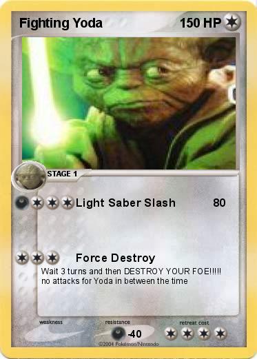 Pokemon Fighting Yoda