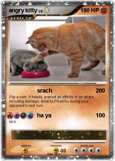 Pokemon angry kitty