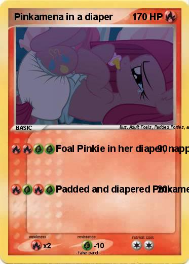 Pokemon Pinkamena in a diaper