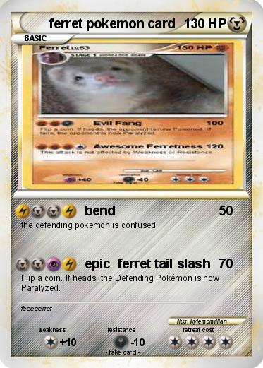 Pokemon ferret pokemon card