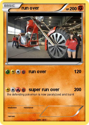 Pokemon run over