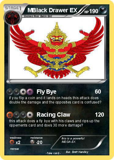 Pokemon MBlack Drawer EX