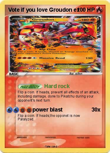 Pokemon Vote if you love Groudon ex